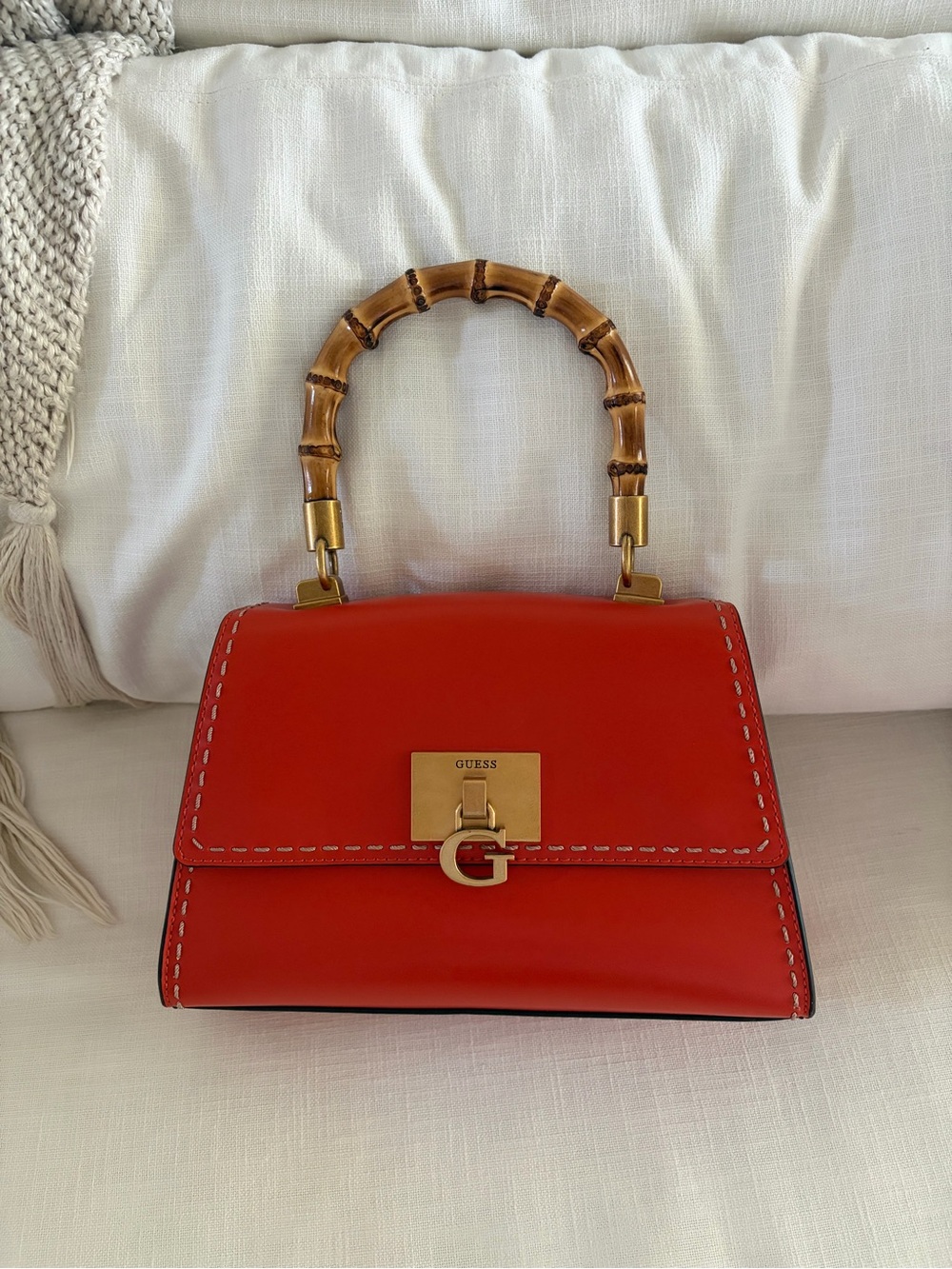 GUESS Bamboo Handle Mini Bag